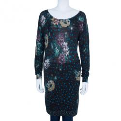 مملوكة مسبقًا Kenzo Floral Knit Long Top S