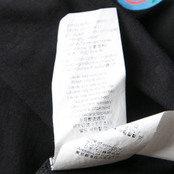 Pre Owned Kenzo Black Logo Print Cotton Short Sleeve T-Shirt S