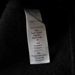 Pre Owned Kenzo Metallic Grey Embroidered Monster Motif Sweatshirt S