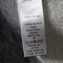 Pre Owned Kenzo Grey Melange Knit Cotton Embroidered Tiger Motif Sweater Dress M