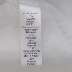 Pre Owned Kenzo White Zip Front Cropped Jacket M