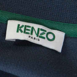 Pre Owned Kenzo Teal Blue Embroidered Eye Motif Sweatshirt M