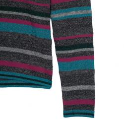 Pre Owned Kenzo Knit Striped Turtle Neck Top L