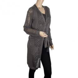 Pre Owned Kenzo Button Down Knit Cardigan L