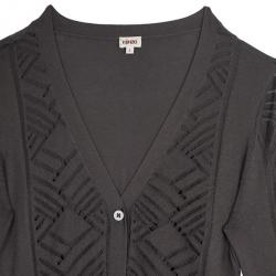 Pre Owned Kenzo Button Down Knit Cardigan L