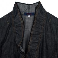 Pre Owned Kenzo Frill Denim Suit XL