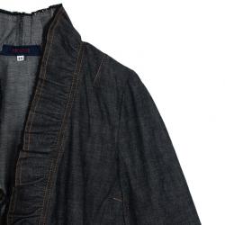 Pre Owned Kenzo Frill Denim Suit XL