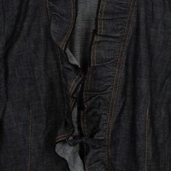 Pre Owned Kenzo Frill Denim Suit XL