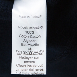 Pre Owned Kenzo Navy Blue Cotton Embroidered Tiger Logo Sweatshirt S