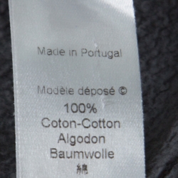 Pre Owned Kenzo Charcoal Grey Tiger Embroidered Marled Cotton Sweatshirt M