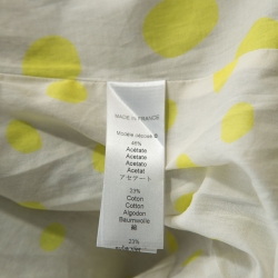 Kenzo Green and Gold Patterned Jacquard Coat M