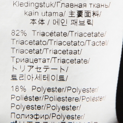 Pre Owned Kenzo Navy Blue Crepe Evil Eye Embroidered Jumper M