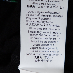 Pre Owned Kenzo Black Cotton Tiger Motif Fitted Sweatshirt M