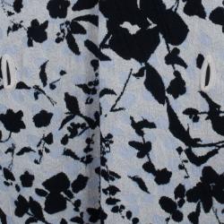 Pre Owned Kenzo Floral Knit V-Neck Shift Dress L