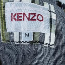 Pre Owned Kenzo Grey Pinstripe Light Jacket M