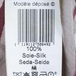 Pre Owned قميص كينزو  حرير طباعة خطوط متعدد الألوان L