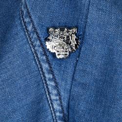 Pre Owned Kenzo Indigo Denim Ruffle Bottom Sleeveless Dress S