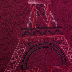 Pre Owned Kenzo Pink Mélange Cotton Eiffel Tower Embroidered Sweatshirt M