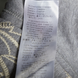 Pre Owned Kenzo Grey Tiger Embroidered Cotton Knit Hoodie S