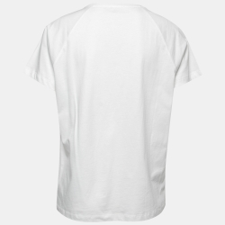 Pre Owned Kenzo White Tiger Memento Print Cotton Crew Neck T-Shirt XL