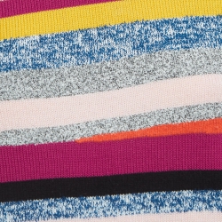 Pre Owned Kenzo Multicolor Striped Patterned Knit Sweater M