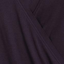 Pre Owned Kenzo Purple Cotton Knit Crossover Top M