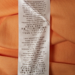 Pre Owned Kenzo Peach Pink Tiger Embroidered Cotton Crew Neck T-Shirt M