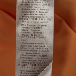 Pre Owned Kenzo Peach Pink Tiger Embroidered Cotton Crew Neck T-Shirt M