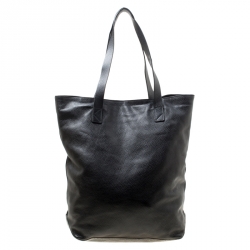 Pre Owned Kenzo Black Leather Eye Shopper Tote