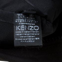 Pre Owned Kenzo Multicolored Tiger Embroidered Canvas A4 Clutch