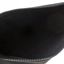 Pre Owned Kenzo Multicolored Tiger Embroidered Canvas A4 Clutch