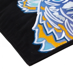 Pre Owned Kenzo Multicolored Tiger Embroidered Canvas A4 Clutch