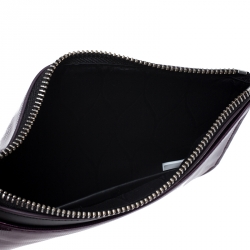 Pre Owned Kenzo Metallic Purple PVC Tiger Clucth