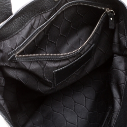 Pre Owned Kenzo Black Leather Eye Shopper Tote