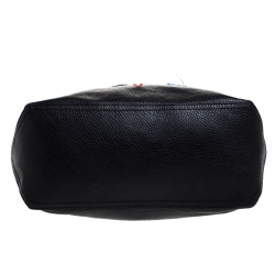 Pre Owned Kenzo Black Leather Eye Shopper Tote