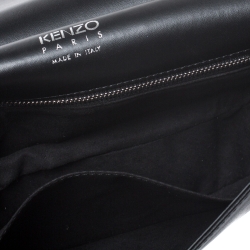 Pre Owned Kenzo Black/Blue Leather Tali Shoulder Bag