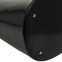 Pre Owned Kenzo Black Patent Leather Pagodon Bucket Bag