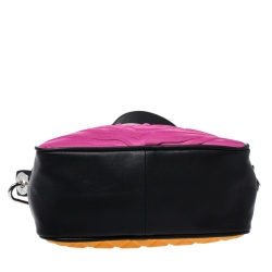 Kenzo Tri-Color Perforated Neoprene and Leather Camera Bag