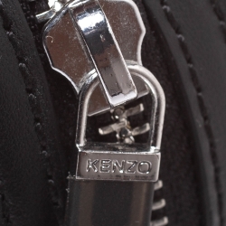 Kenzo White Silicone and Leather Square Crossbody Bag