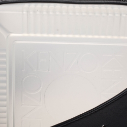 Kenzo White Silicone and Leather Square Crossbody Bag