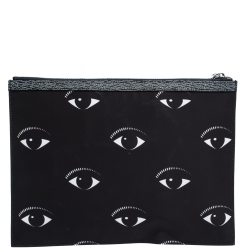 Pre Owned Kenzo Multicolor Nylon Flying Tiger Zip Pouch