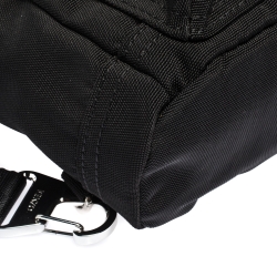 Pre Owned Kenzo Black Nylon Mini Tiger Logo Backpack