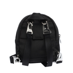Pre Owned Kenzo Black Nylon Mini Tiger Logo Backpack
