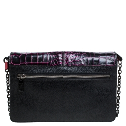 Kenzo Multicolor Croc Embossed Leather Le Diz Huit Shoulder Bag