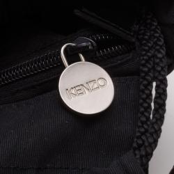 Pre Owned Kenzo Vintage Black Leather Bucket Bag