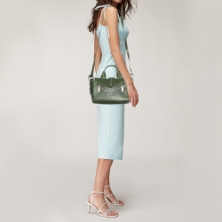 Pre Owned Kenzo Green Leather Mini Kalifornia Tote