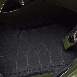 Pre Owned Kenzo Green Leather Mini Kalifornia Tote