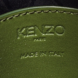 Pre Owned Kenzo Green Leather Mini Kalifornia Tote