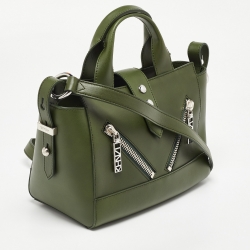 Pre Owned Kenzo Green Leather Mini Kalifornia Tote