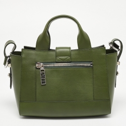 Pre Owned Kenzo Green Leather Mini Kalifornia Tote